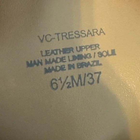 Vince Camuto Boots TRESSARA tan suede full zip up pointy toes size 6 1/2  M 37 - Picture 6 of 6